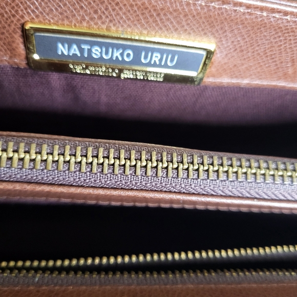 Valentino Garavani Vintage Brown Leather Satchel Bag, Kelly Style - Picture 6 of 16